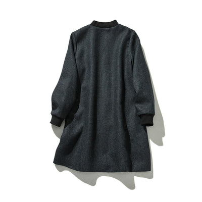 これからの季節の主役アウター　ウール混ヘリンボーン織生地　ブルゾン　コート 　231013