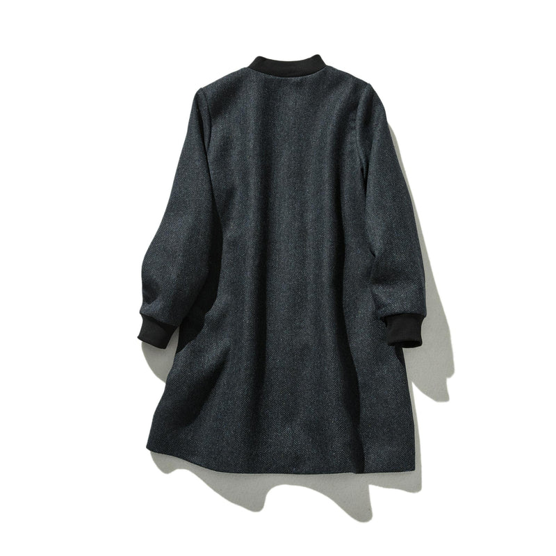 これからの季節の主役アウター　ウール混ヘリンボーン織生地　ブルゾン　コート 　231013