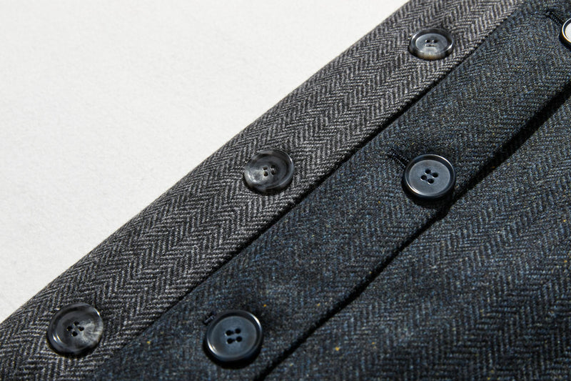 これからの季節の主役アウター　ウール混ヘリンボーン織生地　ブルゾン　コート 　231013