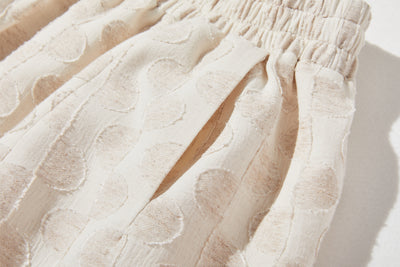 【ヴィンテージモダンなシルエット】コットンリネン素材 バルーンスカート 　ロングスカート　裏地付き　250910-1