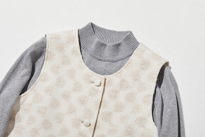 Versatile vest for all seasons: Cotton linen vest with lining (250909-1)