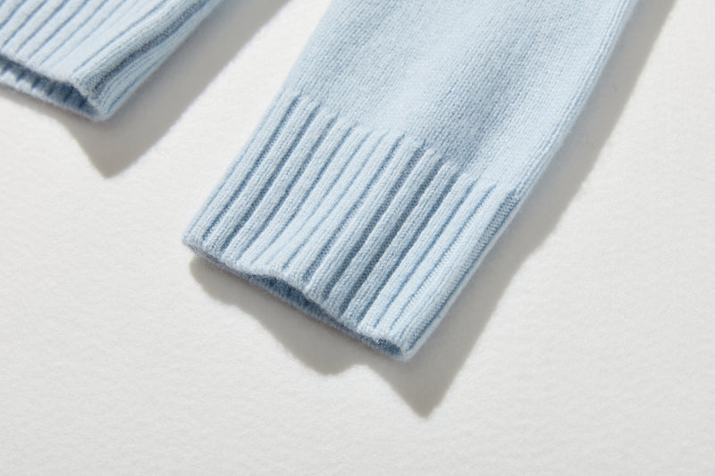 "Simple but stylish on its own" 100% Cashmere Turtleneck Sweater, Thick, 241016-6