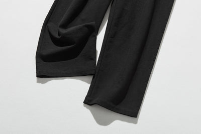 Cotton linen pants with a natural texture and pockets (250202)