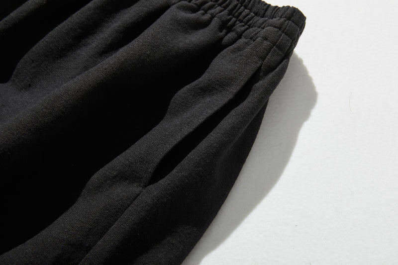 Cotton linen pants with a natural texture and pockets (250202)