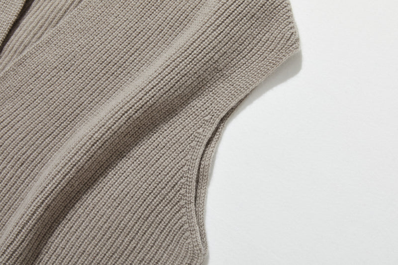 Enjoy warmth and style at home or outside with this 100% knit vest (251103-1)