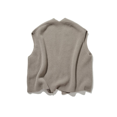 Enjoy warmth and style at home or outside with this 100% knit vest (251103-1)