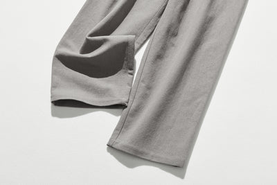 Cotton linen pants with a natural texture and pockets (250202)