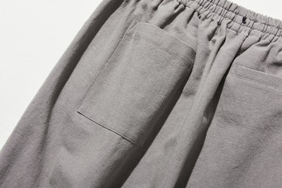 Cotton linen pants with a natural texture and pockets (250202)