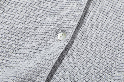 季節の移り変わりに寄り添う　コットン100％カーディガン　ニット　ライトグレー250917-1