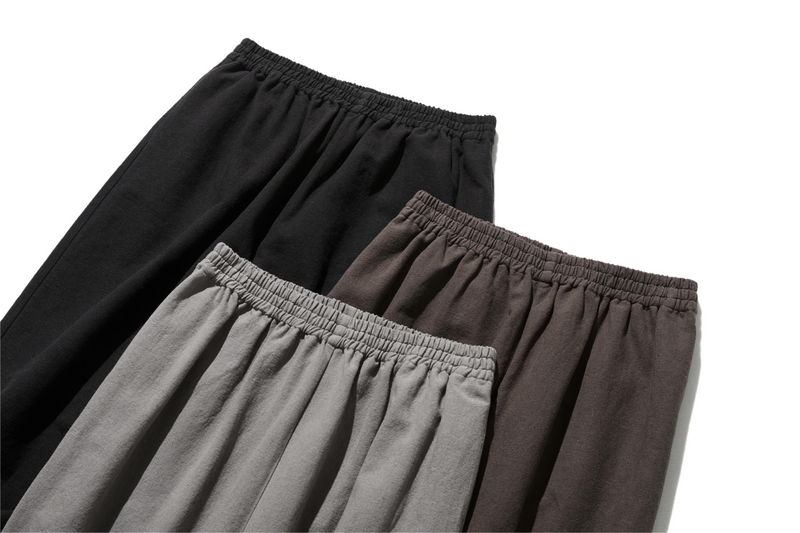 Cotton linen pants with a natural texture and pockets (250202)