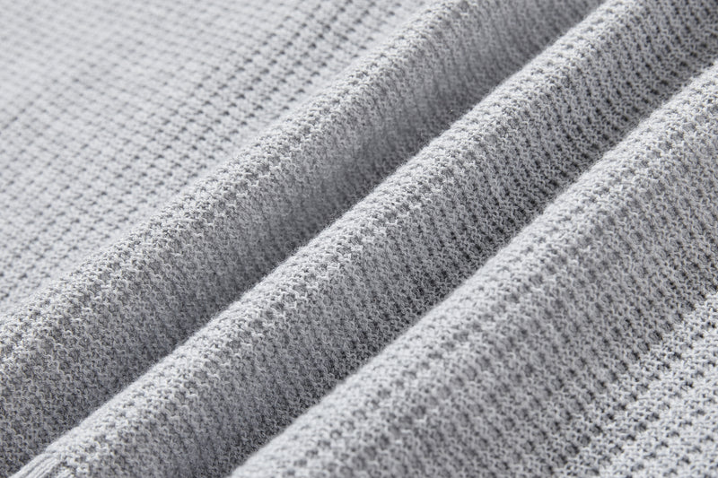 季節の移り変わりに寄り添う　コットン100％カーディガン　ニット　ライトグレー250917-1