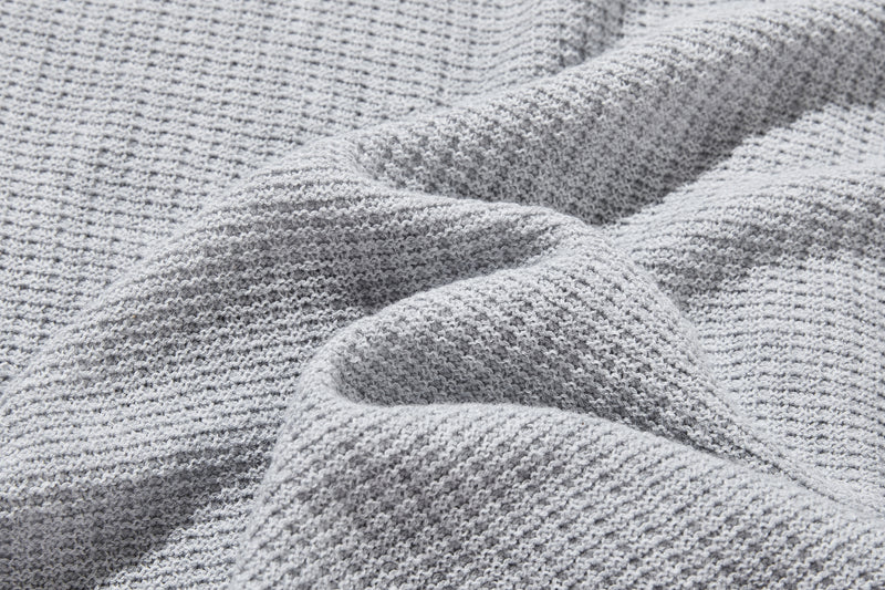 季節の移り変わりに寄り添う　コットン100％カーディガン　ニット　ライトグレー250917-1