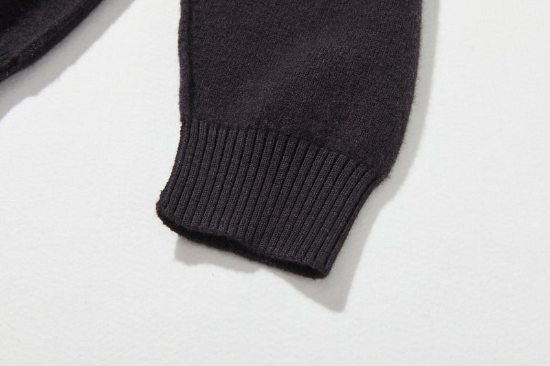 Warm and cozy. Shetland wool oversized sweater, V-neck sweater 251105