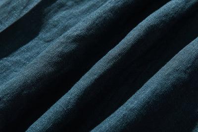 他にないデザイン♪バンドカラリネンシャツ　リネン100％　長袖　　230923