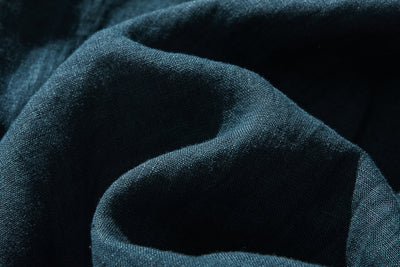 他にないデザイン♪バンドカラリネンシャツ　リネン100％　長袖　　230923