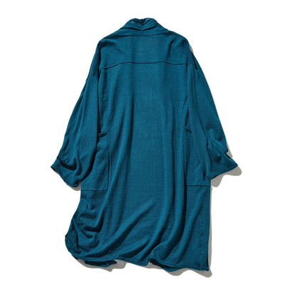 「立体裁断で着やせ！」コットンリネン UV冷房対策 ロングカーディガン 　250601