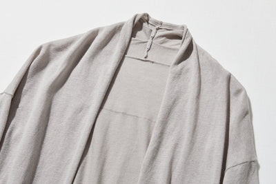 「立体裁断で着やせ！」コットンリネン UV冷房対策 ロングカーディガン 　250601