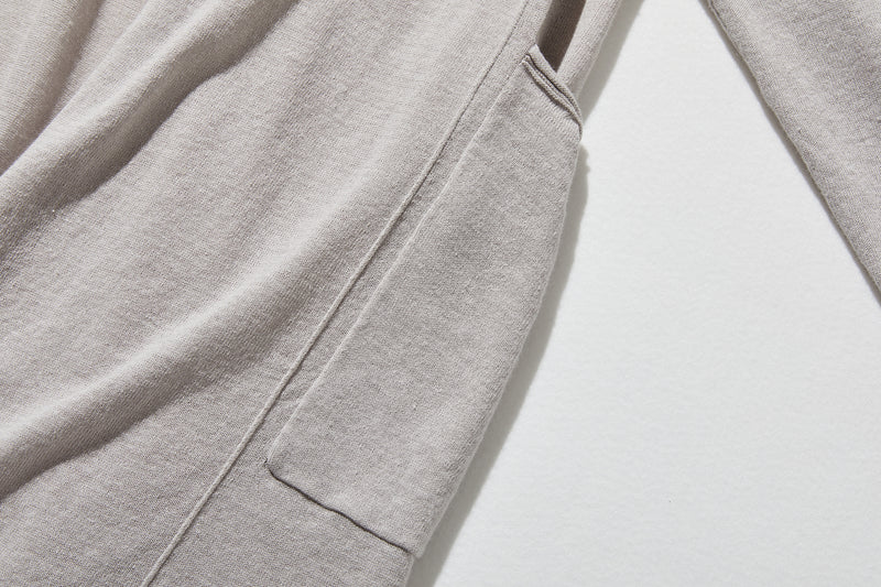 「立体裁断で着やせ！」コットンリネン UV冷房対策 ロングカーディガン 　250601