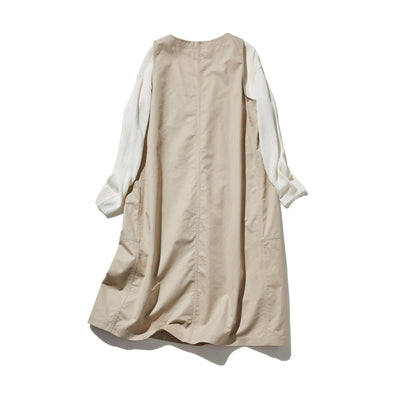 シンプルだから着まわしやすいジャパースカート　ワンピース　ブラック　250211-1