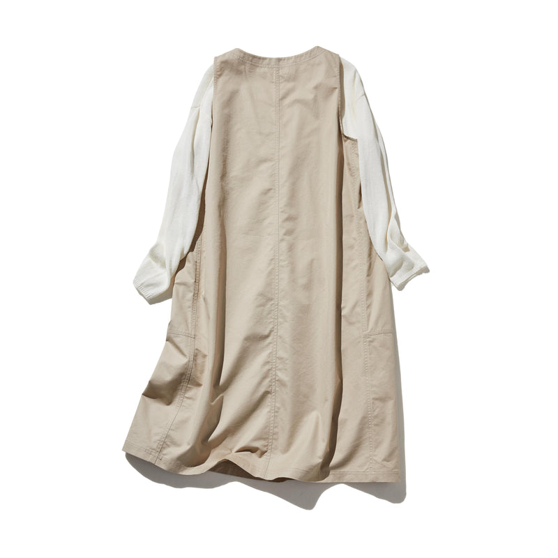 シンプルだから着まわしやすいジャパースカート　ワンピース　ブラック　250211-1