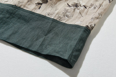 通年愛用できる綿裏地付 上質リネンカート ロングスカート　ギャザースカート 250808-1