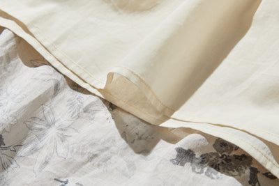 通年愛用できる綿裏地付 上質リネンカート ロングスカート　ギャザースカート 250808-1