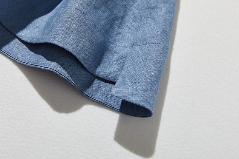 夏に嬉しい通気性◎ 上質リネンの半袖シャツ 羽織りコーデにも　リネン100％　　 250513