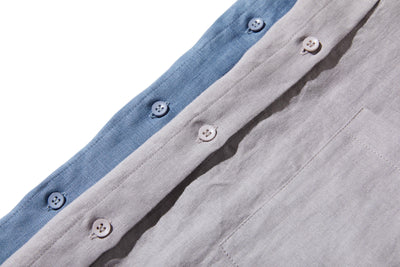 夏に嬉しい通気性◎ 上質リネンの半袖シャツ 羽織りコーデにも　リネン100％　　 250513