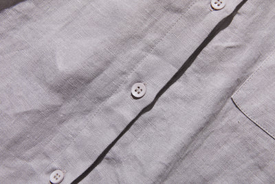 夏に嬉しい通気性◎ 上質リネンの半袖シャツ 羽織りコーデにも　リネン100％　　 250513