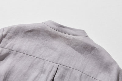夏に嬉しい通気性◎ 上質リネンの半袖シャツ 羽織りコーデにも　リネン100％　　 250513