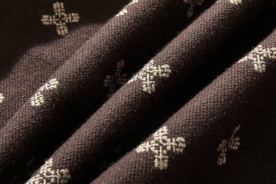 A stylish short outerwear made of cotton tweed fabric (230918-1)