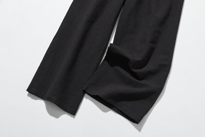 大人のゆとりある着心地 ナチュラル風合いのワイドパンツ 　250402