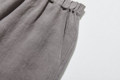 【2025新色】ウエストが楽な着やせワイドパンツ　リネンロングパンツ　秋冬にも　200907