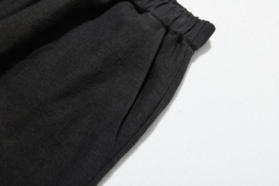 【2025新色】ウエストが楽な着やせワイドパンツ　リネンロングパンツ　秋冬にも　200907