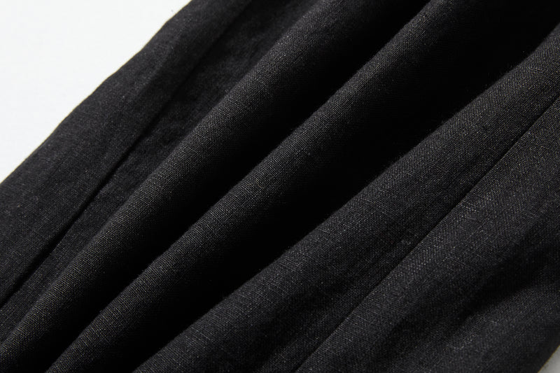 【2025新色】ウエストが楽な着やせワイドパンツ　リネンロングパンツ　秋冬にも　200907