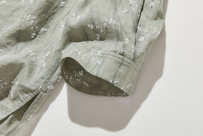 「きちんと感」と「リラックス感」の絶妙なバランス 7分袖ブラウス　麻100％　　250604