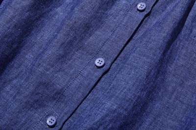 大人の上品で可愛らしい雰囲気をまとうリネン ブラウス　リネン100％　シャツブラウス 250914