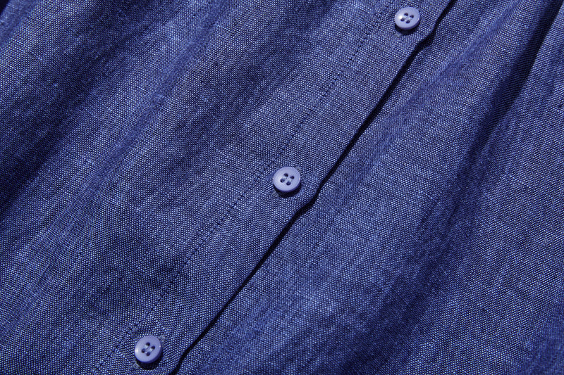 大人の上品で可愛らしい雰囲気をまとうリネン ブラウス　リネン100％　シャツブラウス 250914