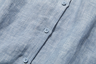 大人の上品で可愛らしい雰囲気をまとうリネン ブラウス　リネン100％　シャツブラウス 250914