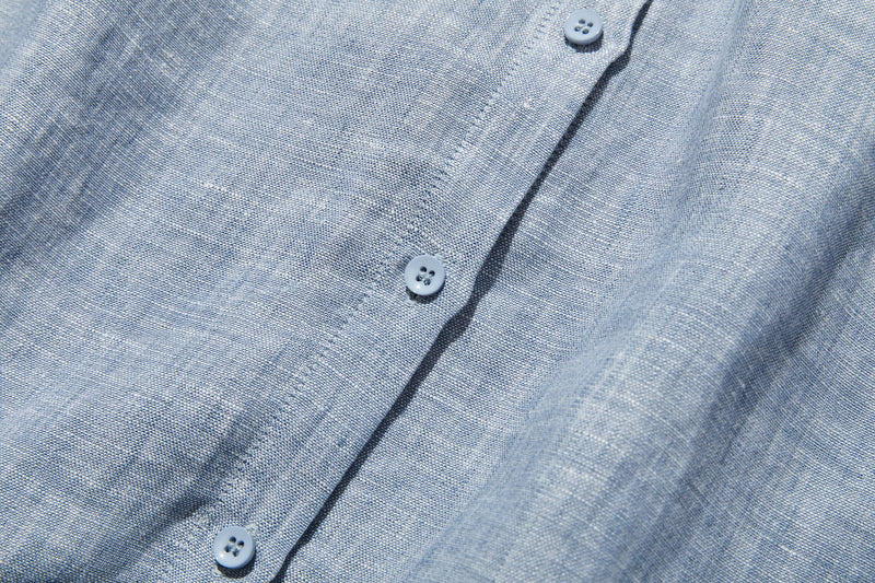 大人の上品で可愛らしい雰囲気をまとうリネン ブラウス　リネン100％　シャツブラウス 250914