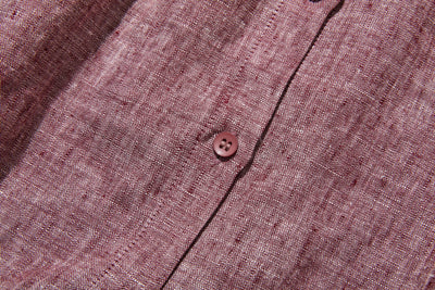 大人の上品で可愛らしい雰囲気をまとうリネン ブラウス　リネン100％　シャツブラウス 250914