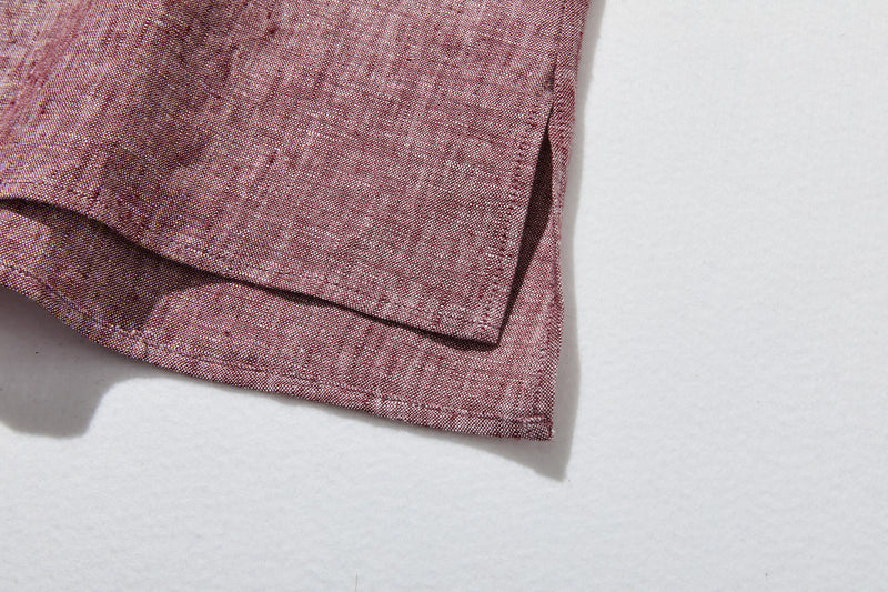 大人の上品で可愛らしい雰囲気をまとうリネン ブラウス　リネン100％　シャツブラウス 250914