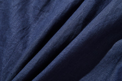 フロントフリルが可愛い フランチリネン100％　シャツブラウス 250913