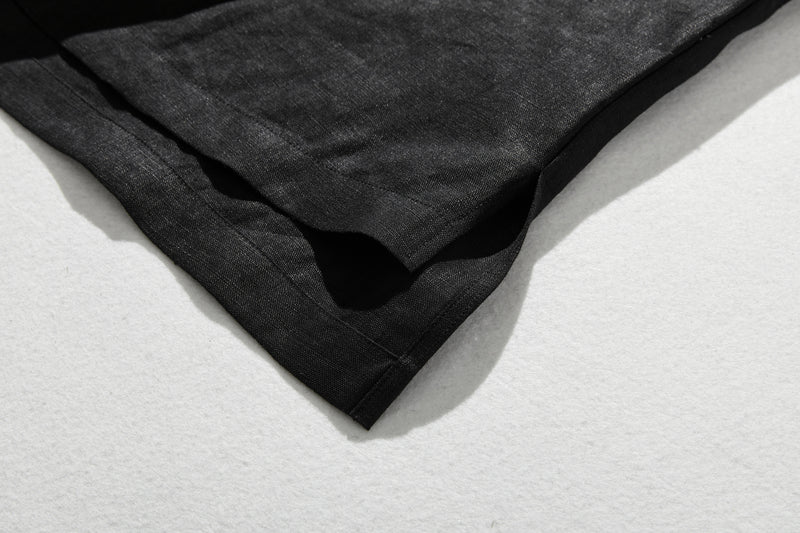 きれい目にもカジュアルにも着こなせる　7分袖ブラウス　リネン100％　　240511