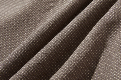 立体シルエットが美しい、ドット織りシャツブラウス　 長袖ブラウス　250919-1