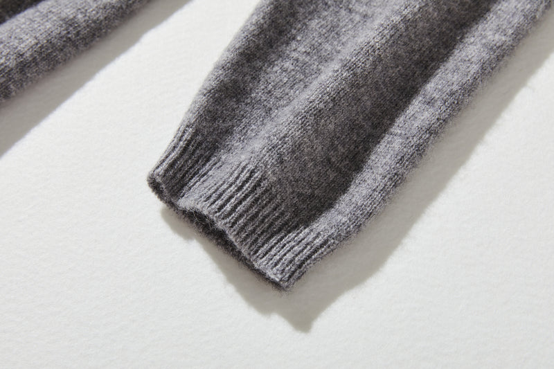 "Number 1" Reliable Simple Design Wool Knit 100% Wool 231110