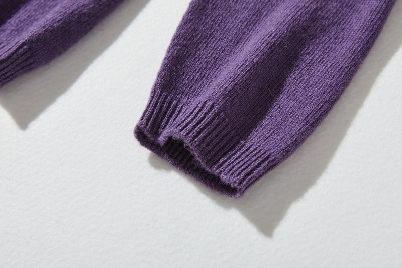 "Number 1" Reliable Simple Design Wool Knit 100% Wool 231110