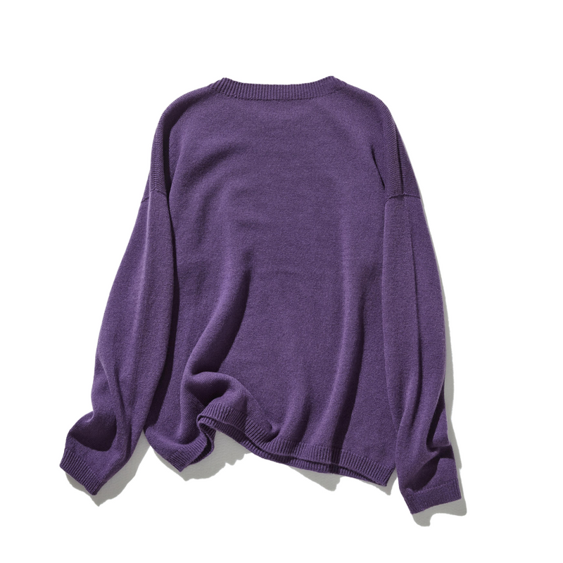 "Number 1" Reliable Simple Design Wool Knit 100% Wool 231110