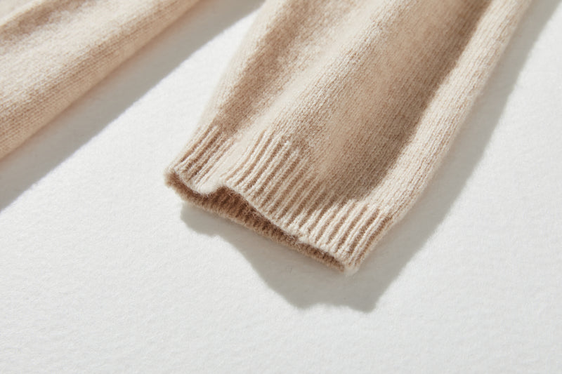 "Number 1" Reliable Simple Design Wool Knit 100% Wool 231110