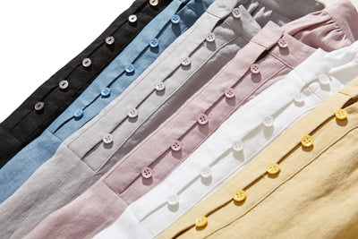 ナチュラルな風合いのリネン チュニック ベルキーリネン使用　　240311